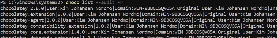 Package Audit - if you are on http://docs-chocolatey-org-s.njmu.s5.bt8.net/en-us/features/package-audit, see commented html below for detailed description of image